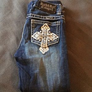 A pair of Rock and Roll Cowgirl jeans